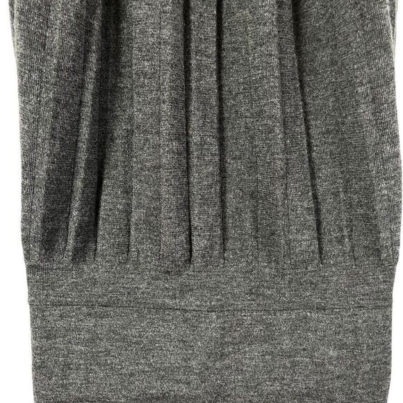 Ann Taylor Loft Womens Gray Wool Blend Pleated Blouson Sweater Dress Knit sz M - Picture 14 of 16